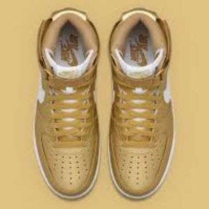 high top gold air force ones